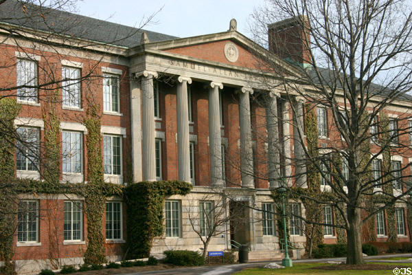 Lattimore Hall on Quadrangle of University of Rochester. Rochester, NY.