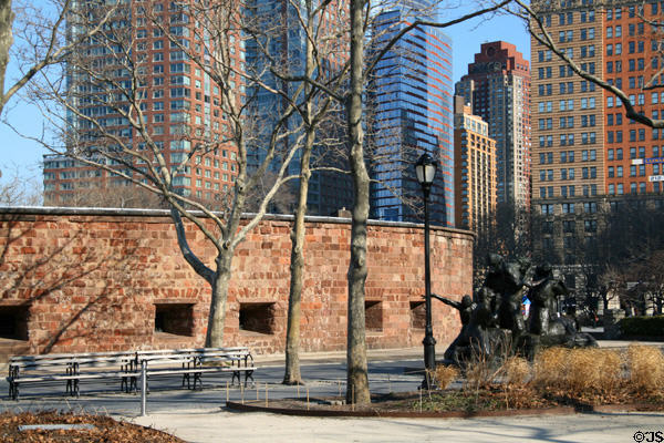 Castle Clinton National Monument, once immigration landing, now museum run by National Park Service. New York, NY.