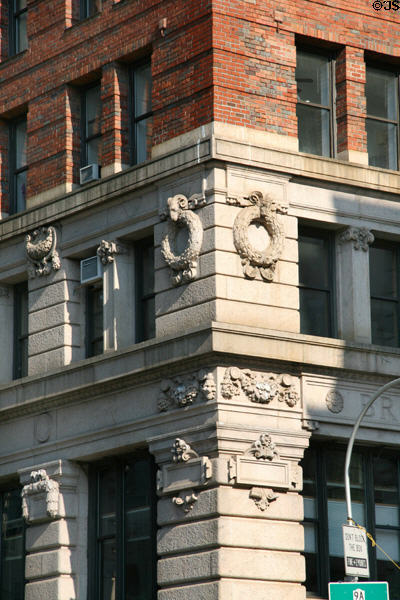 Lower floor details of Cass Gilbert's Broadway Chambers Building. New York, NY.