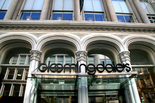C.G. Gunther's Sons Store (1860) (now Bloomingdale's Soho) (502-504 Broadway) by Daniel Badger's Architectural Iron Works. New York, NY.