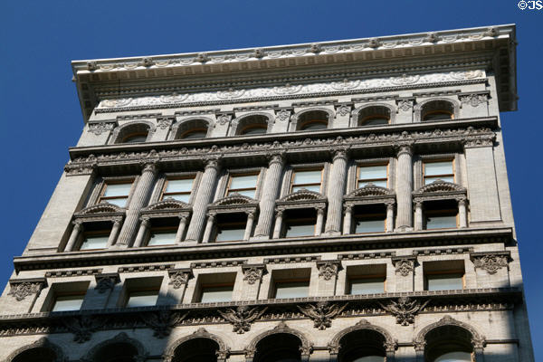 Upper floors of form Astor & New Museum building decoration (585 Broadway). New York, NY.