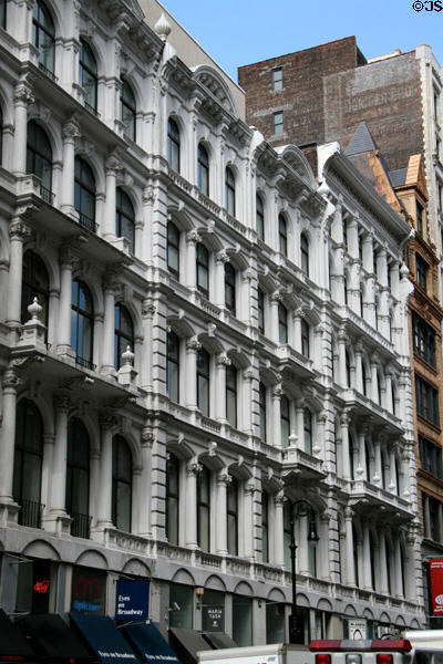 Heritage commercial buildings (mid 1800s) (651-659 Broadway). New York, NY.