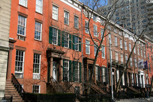 Richmond Hill Townhouses along Washington Square North called 