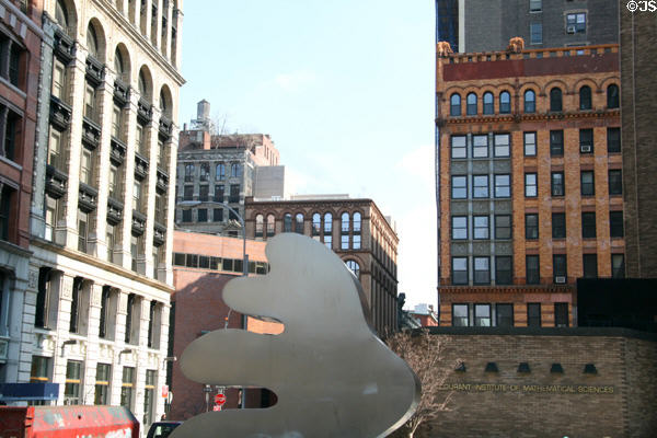 West Fourth Streetscape with Courant Institute of Mathematical Sciences at NYU (251 Mercer St.). New York, NY.