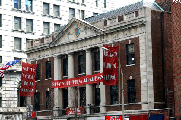 New Tammany Hall (1929), once New York Democratic HQ (now New York Film Academy) on Union Square. New York, NY. Style: Neoclassical. Architect: Thompson, Holmes, Converse, Charles B. Meyers.
