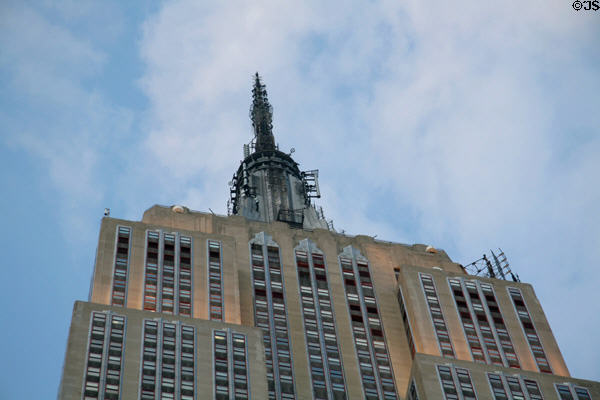 Crown of Empire State Building. New York, NY.