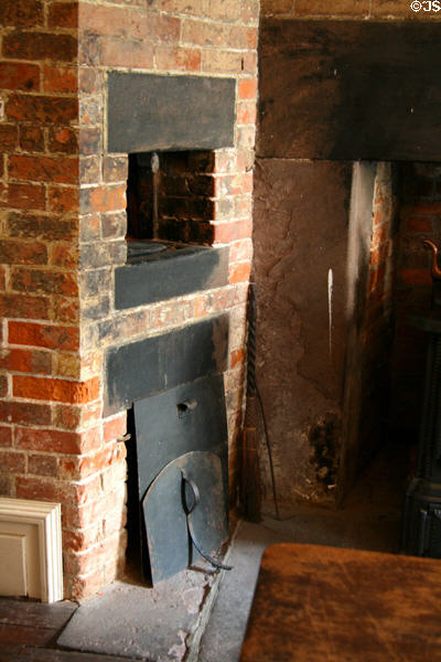 Brick bread oven in Old Merchant's House Museum. New York, NY.