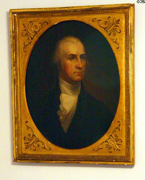 Portrait of George Washington in card room & bar at Mount Vernon Hotel Museum. New York, NY.