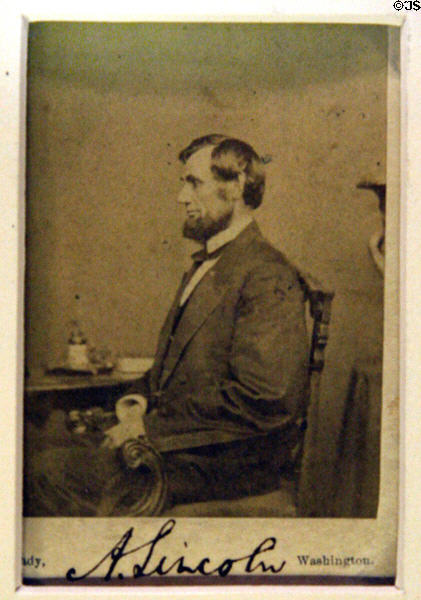 Autographed photo of Abraham Lincoln presented to Teddy's father at Theodore Roosevelt Birthplace. New York, NY.