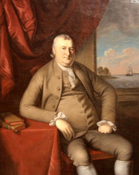Samuel Mifflin portrait (c1777-80) by Charles Willson Peale at Metropolitan Museum of Art. New York, NY.