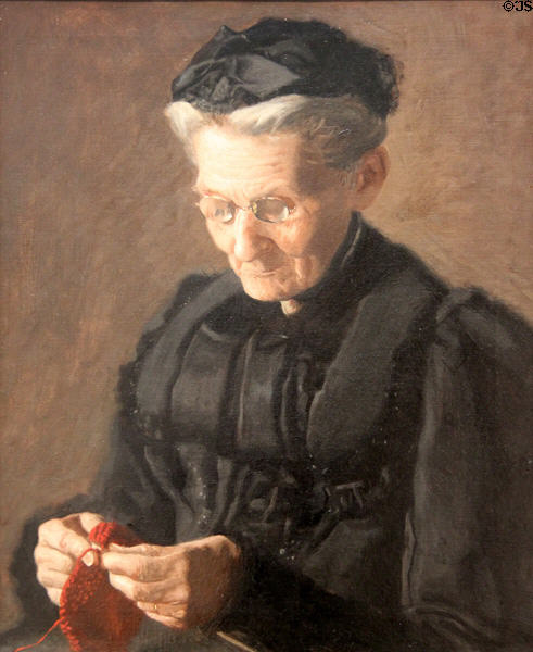 Mrs. Mary Arthur portrait (1900) by Thomas Eakins at Metropolitan Museum of Art. New York, NY.