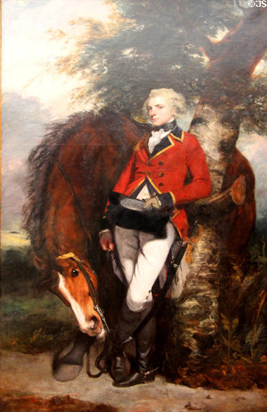 Captain George K.H. Coussmaker portrait (1782) by Sir Joshua Reynolds at Metropolitan Museum of Art. New York, NY.