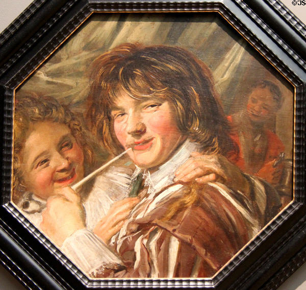 The Smoker painting (c1623-5) by Frans Hals at Metropolitan Museum of Art. New York, NY.