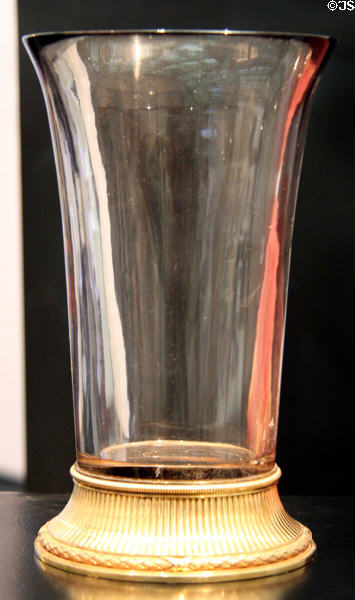 Topaz & gold vase (c1896) by workshop of Peter Carl Fabergé of St. Petersburg at Brooklyn Museum. Brooklyn, NY.