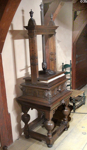 Linen press in Jan Martense Schenck House at Brooklyn Museum. Brooklyn, NY.