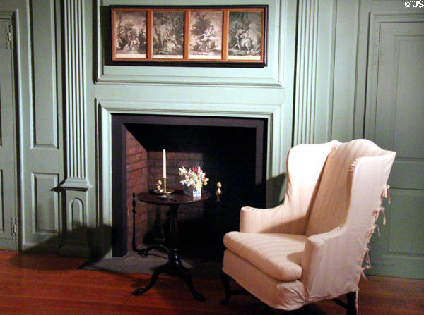 Room removed from early-American house now on display at Brooklyn Museum. Brooklyn, NY.
