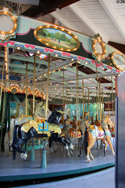Coney Island-style Carousel (1912) by Charles Carmel in Prospect Park. Brooklyn, NY.