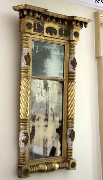 Early American mirror at Lefferts Homestead museum. Brooklyn, NY.