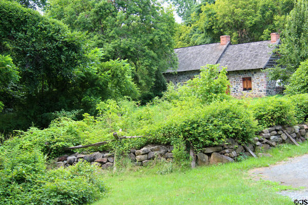 Joseph Christopher House (c1720) used by Richmond County Committee of Safety during American Revolution at Historic Richmond Town. Staten Island, NY.