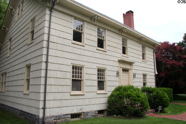 East Hampton Village Hall (36 Main St.) former home of Rev. Lyman Beecher, minister of First Presbyterian Church of East Hampton, & father of Harriet Beecher Stowe, author of "Uncle Tom's Cabin". East Hampton, NY.