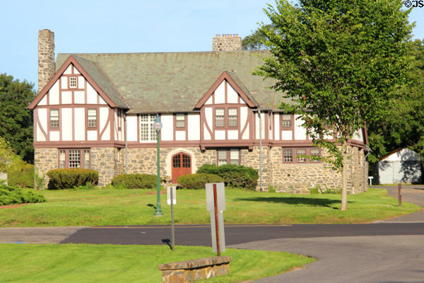 Move next to church? St. Luke's Rectory (James Lane). East Hampton, NY. Style: Medieval Revival.