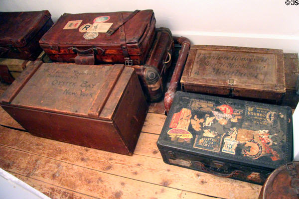 Trunk room at Roosevelt's House Sagamore Hill NHS. Cove Neck, NY.