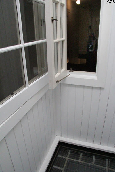 Light & air shaft at Roosevelt's House Sagamore Hill NHS. Cove Neck, NY.