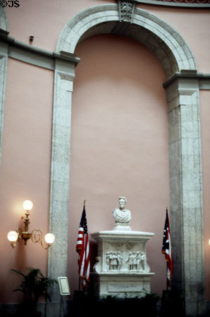 Memorial to Abraham Lincoln in rotunda of State Capitol. Columbus, OH.