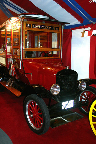 Cretors Popcorn Concession Truck (1927) built upon a Ford TT Truck in popcorn museum. Marion, OH.
