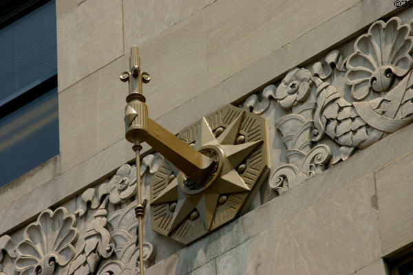 Art Deco lamp support on Carew Tower. Cincinnati, OH.