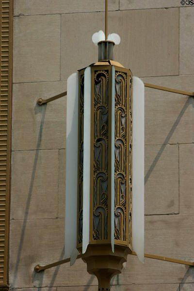 Art Deco lamp on Carew Tower. Cincinnati, OH.