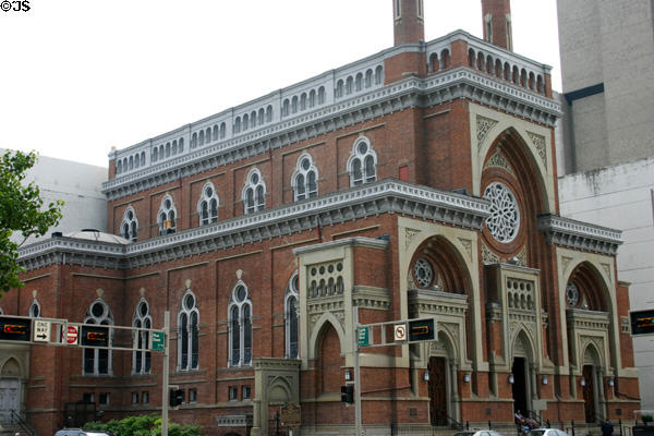 Plum Street Temple (1866) (8th & Plum Sts.). Cincinnati, OH. Architect: James Keys Wilson. On National Register.