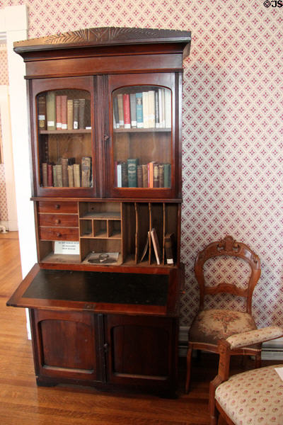 Drop-front desk at Stowe House. Cincinnati, OH.