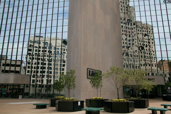 Toledo Edison Plaza ground floor facade. Toledo, OH.