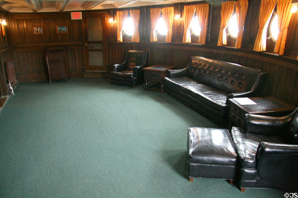 Passenger lounge of Willis B. Boyer lake freighter. Toledo, OH.