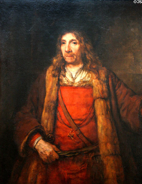 Man in Fur-Lined Coat painting (1655-60) by Rembrandt at Toledo Museum of Art. Toledo, OH.
