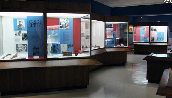 Displays in Rutherford B. Hayes Library & Museum. Fremont, OH.