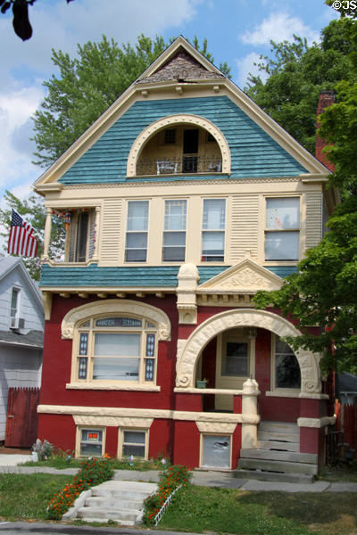 Richardsonian Romanesque style heritage house. Fremont, OH.