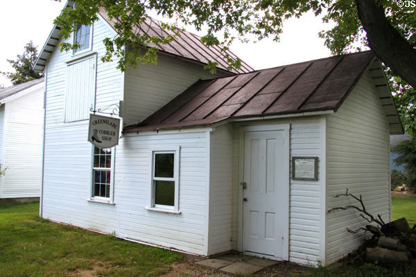 Greenslade Cobbler Shop (1854) at Historic Lyme Village Museum. Bellevue, OH.