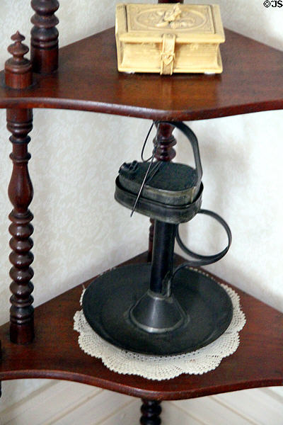Betty oil lamp at Edison Birthplace Museum. Milan, OH.