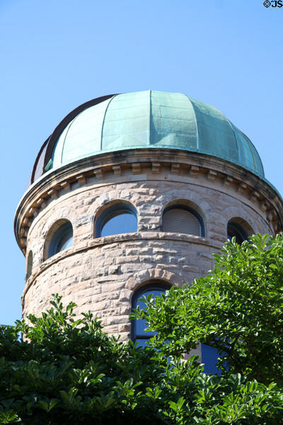 Domed observatory atop Peters Hall at Oberlin College. Oberlin, OH.