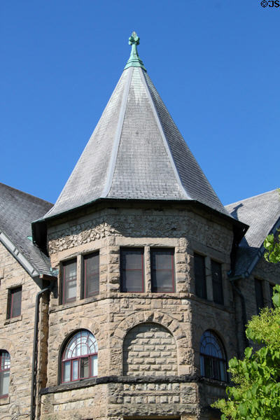 Tower of Talcott Hall at Oberlin College. Oberlin, OH.