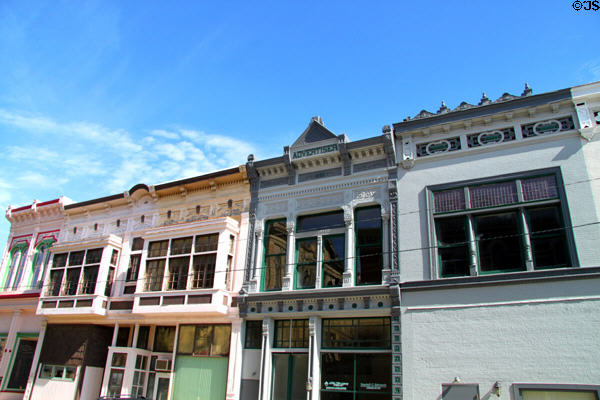Court St. streetscape including Advertiser building (1890). Tiffin, OH.