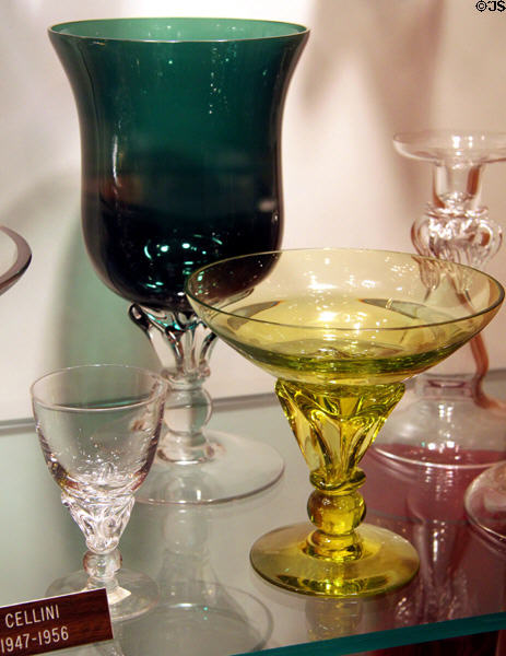 Cellini glass (1947-56) at Tiffin Glass Museum. Tiffin, OH.
