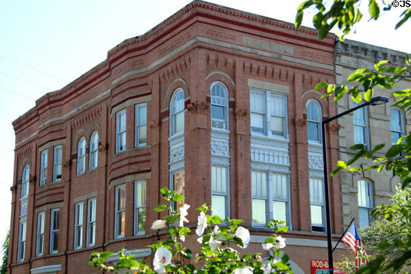 The Century block (1900) (Broad St. at Washington Ave.). Elyria, OH. Architect: H.E. Ford. On National Register.