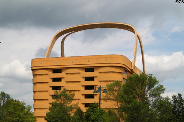 Basket handles of Longaberger Office Building. Newark, OH.