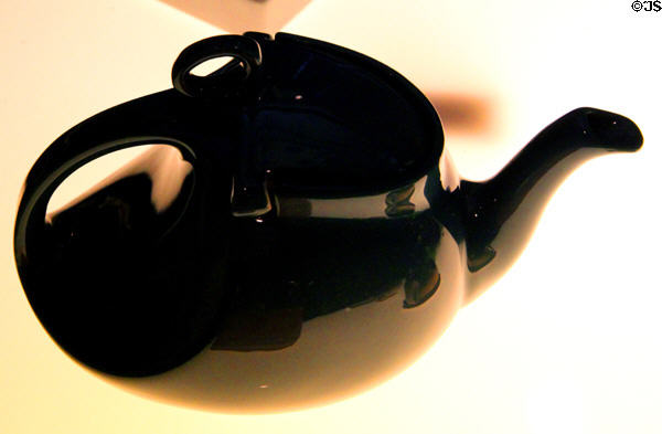 Teapot (20thC) by Hall China Co. of East Liverpool at Museum of Ceramics. East Liverpool, OH.