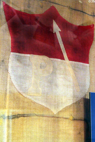 Civil War flag said to have hung over Grant's Headquarters during Battle of Vicksburg at Mathews House Museum. Zanesville, OH.
