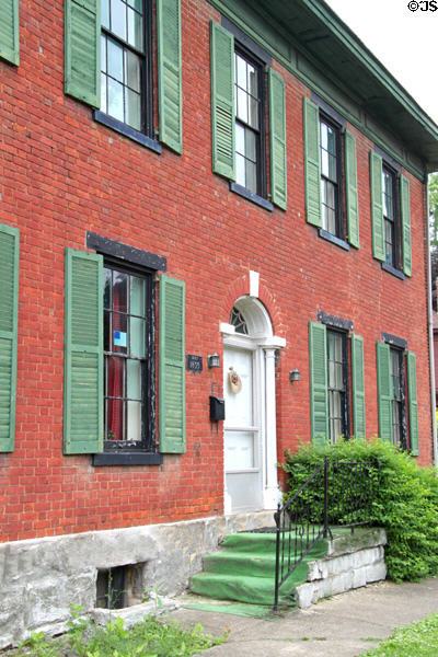 Federal-style Nye house (1835) (228 Adams St.) in Putnam once home of abolitionists. Zanesville, OH.