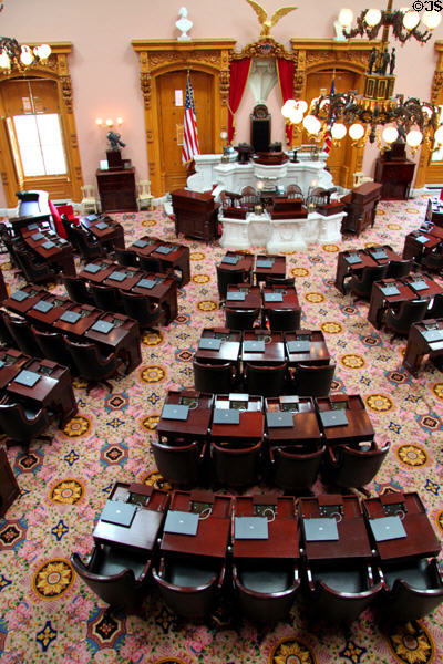 House chamber at Ohio State Capitol. Columbus, OH.